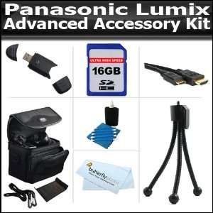 16GB Starter Accessory Kit For Panasonic Lumix DMC GH2 DMC G10, DMC G1 