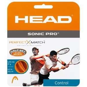 Head Sonic Pro Perfect Match Tennis String   17 gauge   Orange   1 