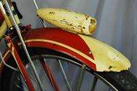 Vintage 1951 Columbia 3 star balloon tire bicycle bike red excellent 
