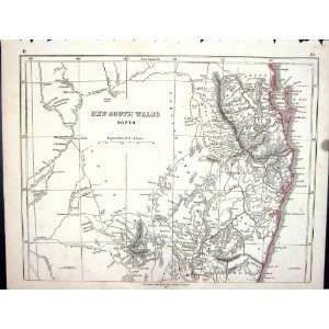  Lowry Antique Map 1853 New South Wales Australia Moreton 