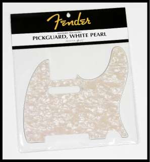 Fender Telecaster Pickguard, White Pearl  NEW  