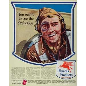 1943 Ad WWII Bombardier Bombsight Eye Flying Fortress   Original Print 