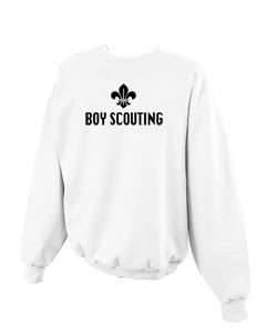 Funny Humor Teen Boy Scouting Crewneck Sweatshirt S  5x  