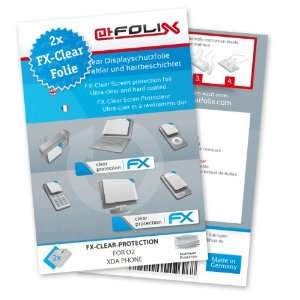  2 x atFoliX FX Clear Invisible screen protector for O2 XDA 
