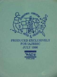 Jim Beam 1995 WADE/ELLIS Cartoon Char. Blue Teapot +cad  