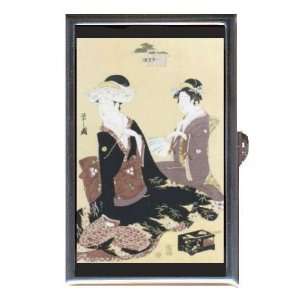  BRIDE YOUNG GIRL JAPANESE WOODBLOCK Coin, Mint or Pill Box 