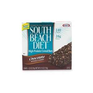  South Beach Diet Cereal Bars High Protein Chocolate 6oz 5 Bars 
