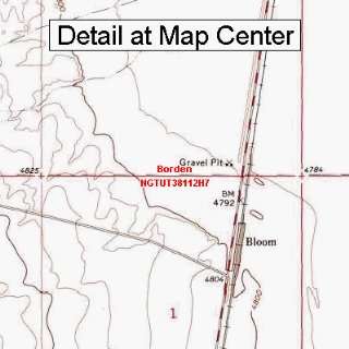   Quadrangle Map   Borden, Utah (Folded/Waterproof)