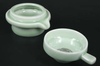 JADE Porcelain Tea Strainer and Stand Holder Gongfu Tea  