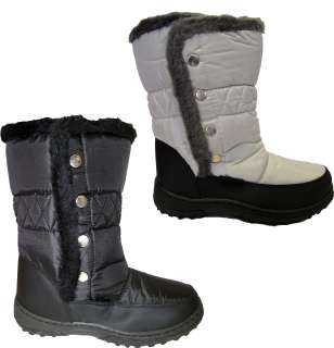   Snow / Rain Fur Lined Yeti Ski Moon Boots UK Size 3 4 5 6 7 8  