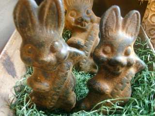 PriMiTiVe BlaCkened WaX EasTer SpriNg BuNnY BoWl FiLleRs  