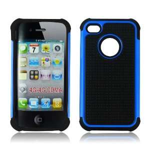  TBox Heavy Duty iPhone 4/4S Case (Blue/Black) Cell Phones 