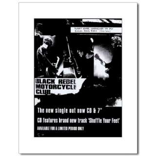 BLACK REBEL MOTORCYCLE CLUB Tour 2002 Matted Ad/Poster  