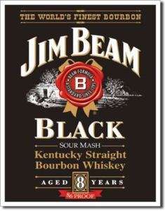 Jim Beam BlackThe Worlds Finest Bourbon Tin Sign  