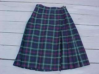 Pitlochry of Scotland Womens Tartan Plaid Kilt Skirt 14  