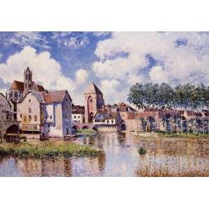  Oil Painting Moret sur Loing Alfred Sisley Hand Painted 