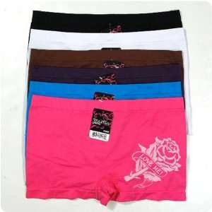 HS Women Seamless Underwear Boyshort Big Rose Design (size ONE SIZE) 6 