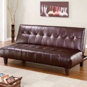  Tassie Leatherette Convertible Sofa Furniture & Decor
