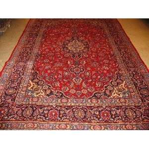 8x11 Hand Knotted Kashan Persian Rug   119x80