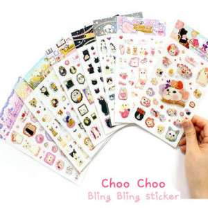 Jetoy Choo Choo Bling Bling Stationery Decor Sticker  