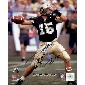  Drew Brees Autographed/Hand Signed Purdue Boilermakers 