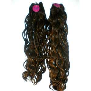 Human Hair & Premium Blend   2 Lengths 1 Pack 14+16  Spanish Wavy 