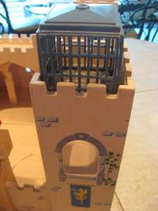   and Doug Wooden Folded Medievil Castle with Jail and One Knight  