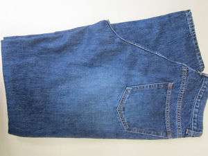 CREW MENS BUTTON FLY BLUE JEANS 32X34  