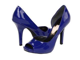JESSICA SIMPSON Josette BLUE DOrsay Pumps Heels Shoes Peep Toe Womens 