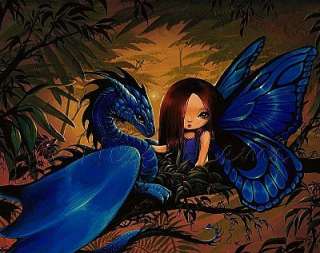 Fairy Dragon Fantasy PRINT of painting art Nico  