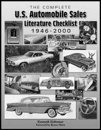 Auto Literature Sales Brochure Checklist 1946   2000  