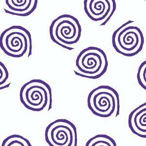  Count with Maisy Fabric by Lucy Cousins Swirls Purple 