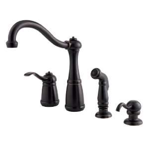 Pfister 026 4NYY Marielle Single Handle 4 Hole Kitchen Faucet with 