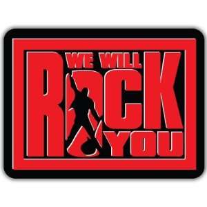  Queen We Will Rock You music car bumper sticker 3x 4 