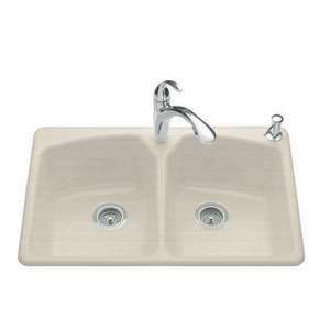   Tanager Double Basin Cast Iron Kitchen Sink from the Tanage Series K 6