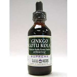  Gaia Herbs   Ginkgo/Gotu Kola Supreme   2 oz Health 
