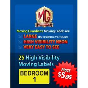  Extra Large Moving Labels / Bedroom 1