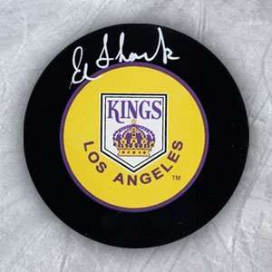  EDDIE SHACK Los Angeles Kings SIGNED Hockey Puck Sports 