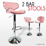 Set of 2 New White Swivel Modern Bombo Chair Pub Bar Stool Barstools 