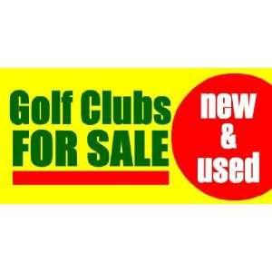  3x6 Vinyl Banner   Golf Club For Sale 