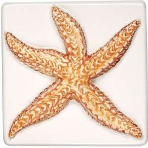   Style Seashells Camellia 4 x 4 Sea Star Ceramic Tile
