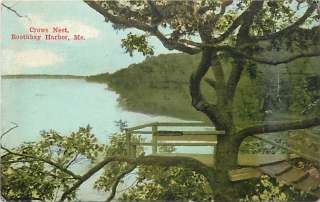 ME BOOTHBAY HARBOR CROWS NEST MAILED 1917 R57933  