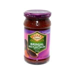 Pataks Original Brinjal Eggplant Relish   Sweet & Spicy (Medium 