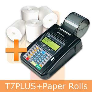 COMBO Terminal Credit Card Machine T7 Plus Hypercom T7Plus And Paper 