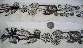 Vintage Antique Border Sari Trim Lace LOTS OF BORDERS  