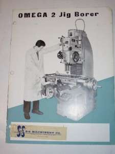 Vtg Omega 2 Jig Borer Catalog~Machine Tool~SIMA~Italy  