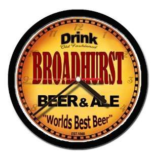  BROADHURST beer and ale cerveza wall clock Everything 