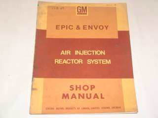 69 Epic Envoy Air Injection Reactor System Shop Manual  