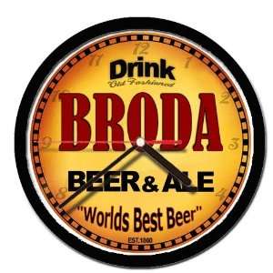  BRODA beer and ale cerveza wall clock 