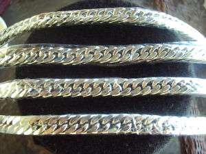 Wholesale lot of 4 stainless steel cuban curb link bracelets 9 free 